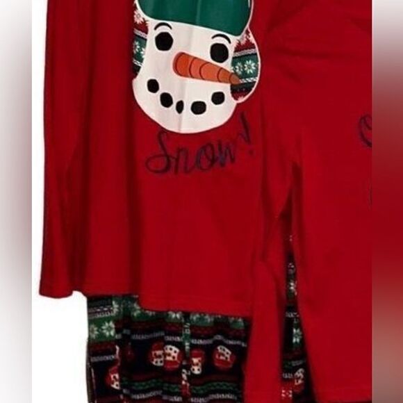 Jammies For Your Families Ladies size Large Multi-Color Snowman Pajama Set - Picture 1 of 12